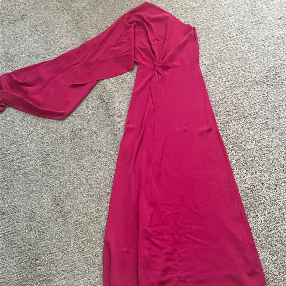 Zara Fuchsia Long Sleeve Knit Dress